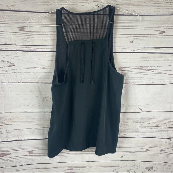 NIKE black and gray workout activewear tank top with adjustable back Sz S - Picture 6 of 7